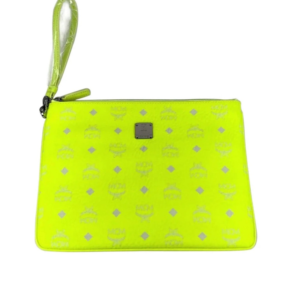 Mcm pouch neon green